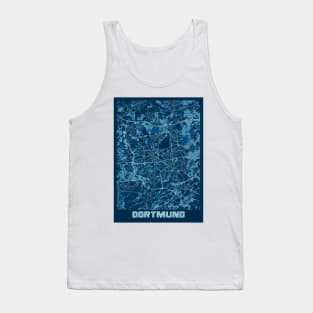 Dortmund - Germany Peace City Map Tank Top